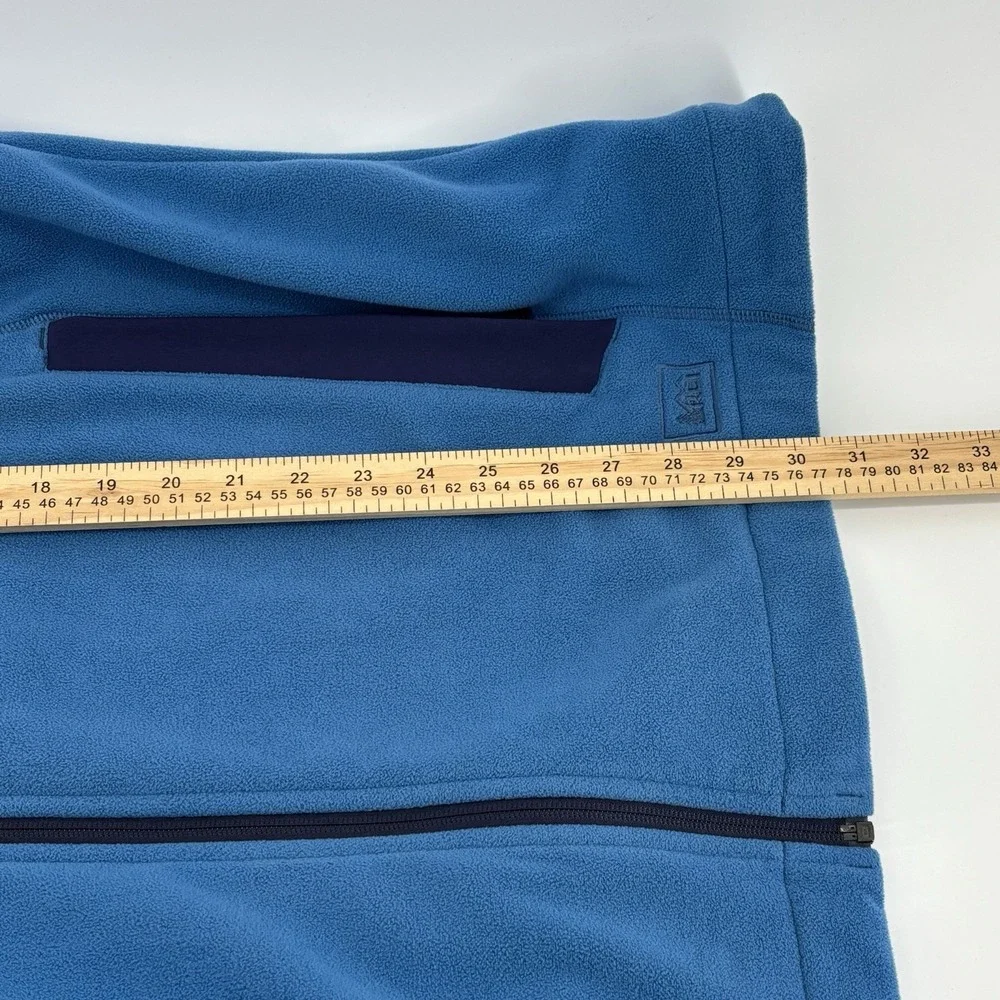 REI‎ Vest Men's XXL Blue Full Zip Outdoor Lightweight Fleece Casual 2XL